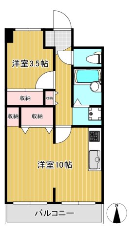 サンハイツ通町の間取り写真