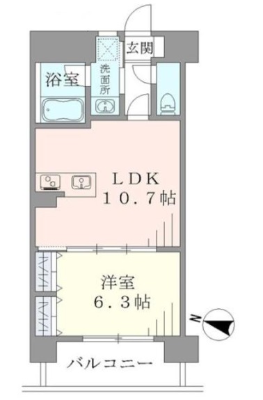 ラキャリラット日本橋の間取り写真