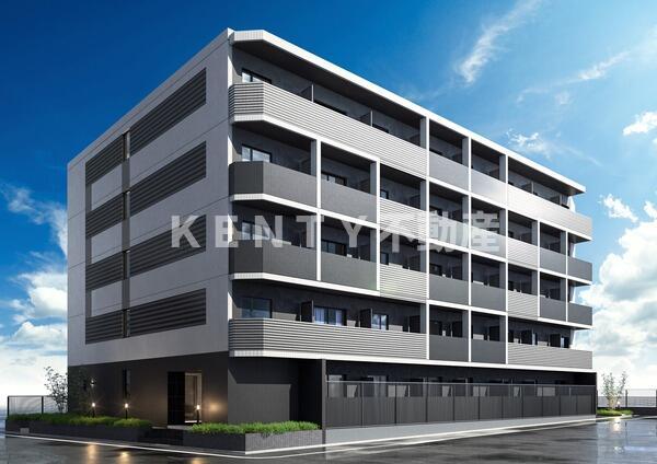 建物外観　こちら、外観パースです