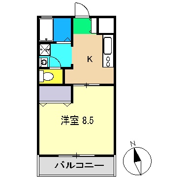 コーポ麦笛の間取り写真