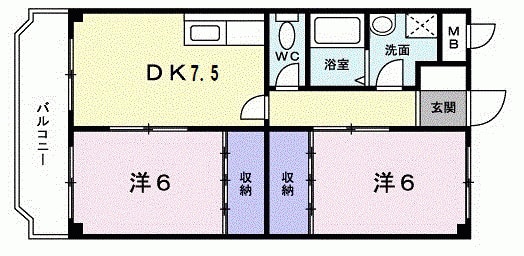 サンドリームの間取り写真