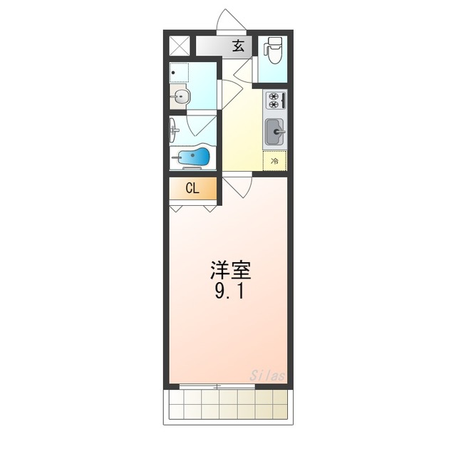 フジパレス南清水町II番館の間取り写真