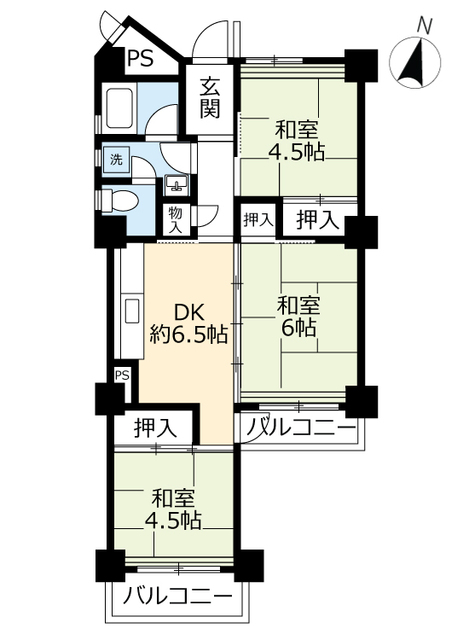 UR高座台の間取り写真