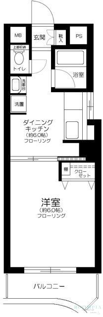 ガーデンプレイス市ヶ谷の間取り写真