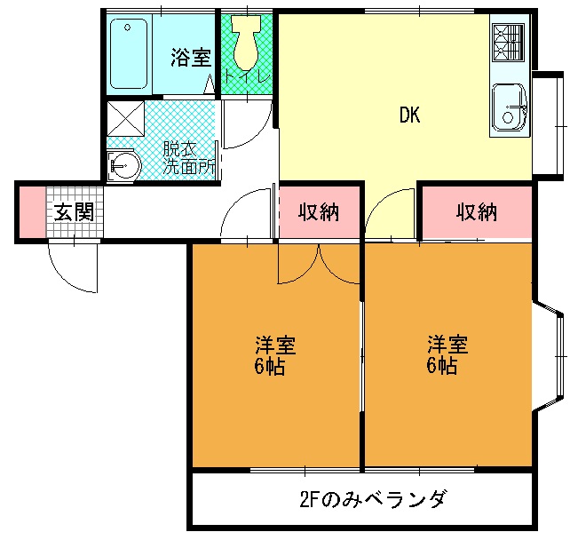 Ｋフラットの間取り