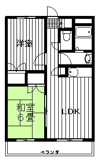 ベルエール小方２の間取り