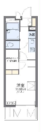 レオパレス田代南の間取り