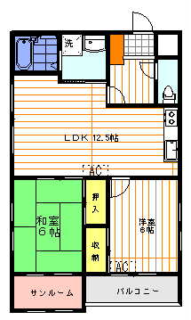 アリックスの間取り