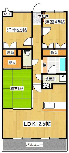 パルコラヴィータの間取り