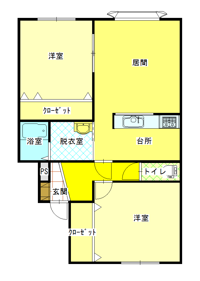 アスワンＢの間取り