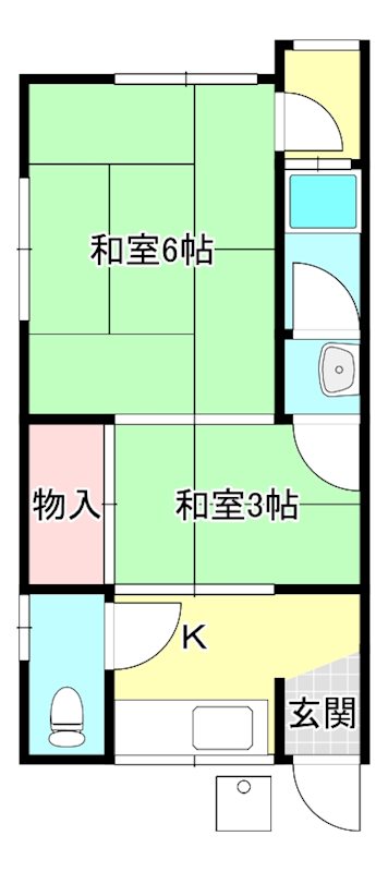 大和アパートの間取り