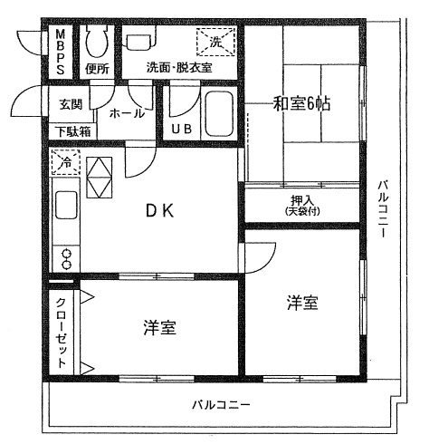 ダイアパレス三渓園第2の間取り