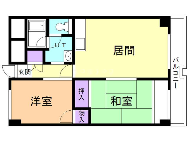 札幌市厚別区厚別中央二条のマンションの間取り