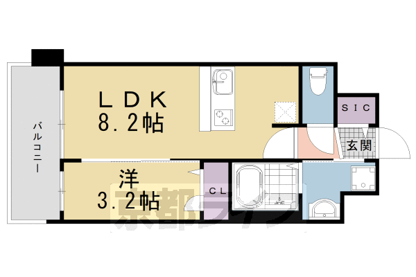 プレサンスＴＨＥ　ＫＹＯＴＯ　新町通の間取り