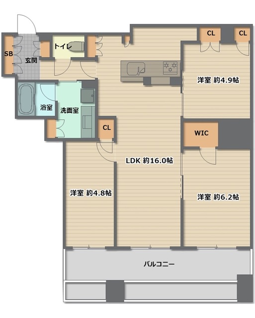 ブランズタワー大阪本町の間取り