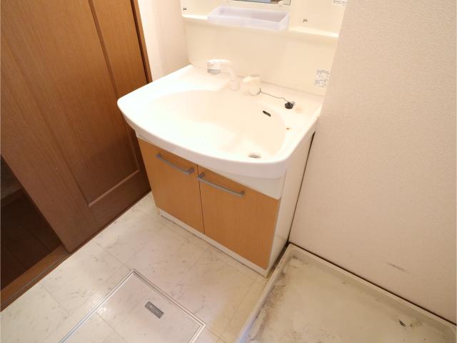 【メゾンプレミールA棟の洗面設備】