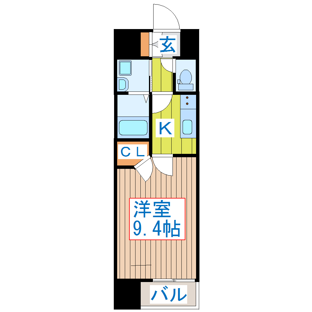 アークデュオ仙台苦竹の間取り