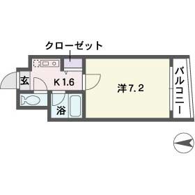 福岡県福岡市南区大橋２の賃貸マンションの間取り