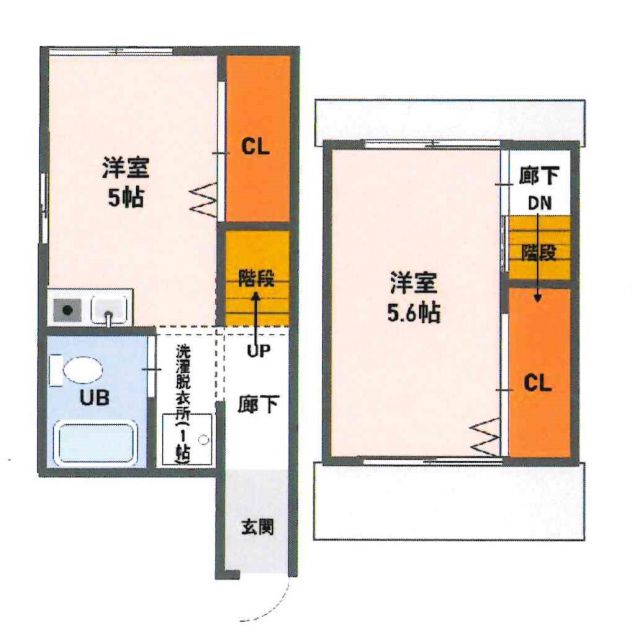 大阪府大阪市北区中津３（一戸建）の賃貸物件の間取り