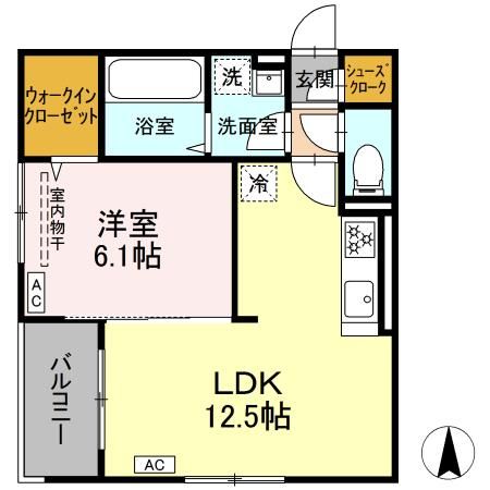 D-ROOM 栄２丁目の間取り