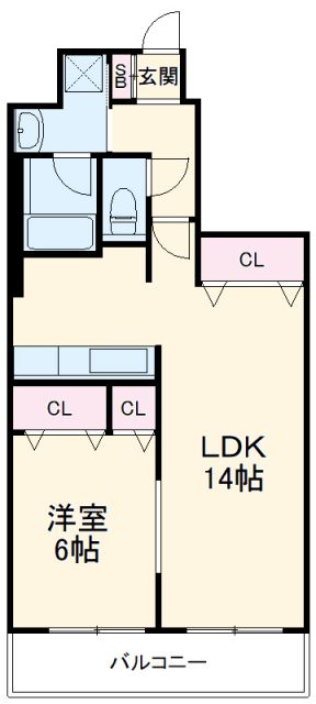 京都市右京区山ノ内宮脇町のマンションの間取り