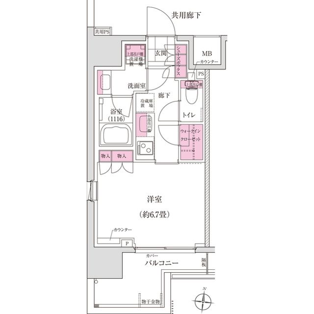 ディームス木場の間取り