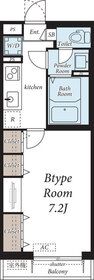 八王子市堀之内のマンションの間取り