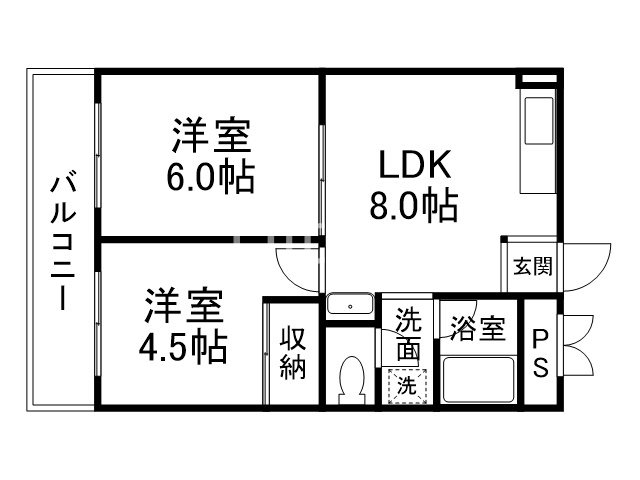 サンシャインコーポ新宮の間取り