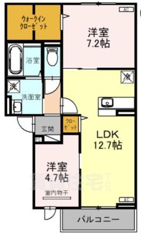 フルールの間取り