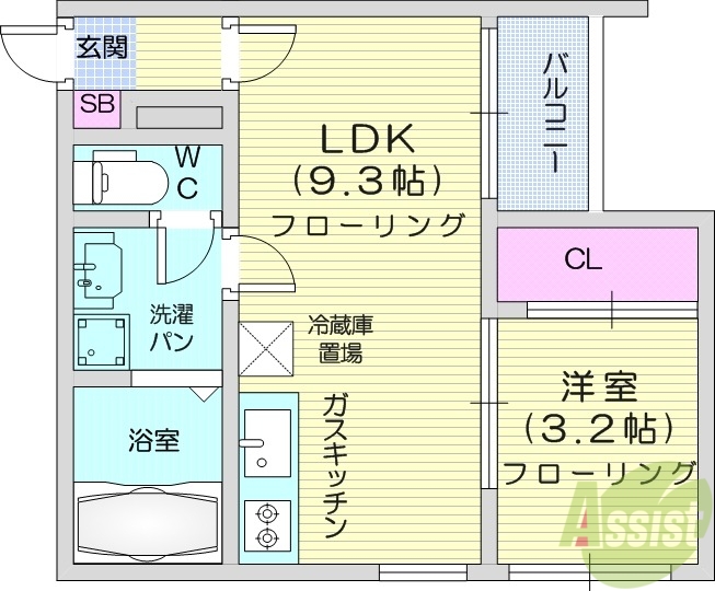 REGALEST荒井2の間取り