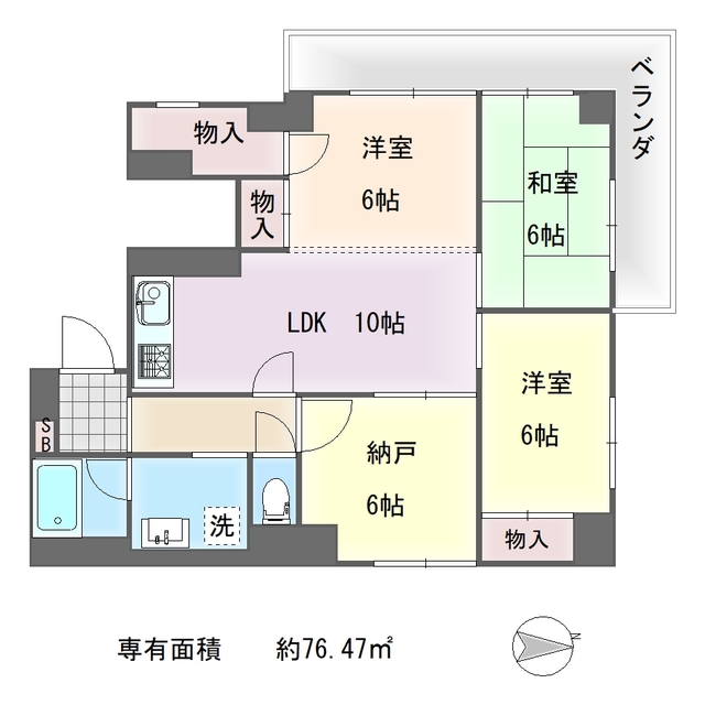 U residence京都三条の間取り