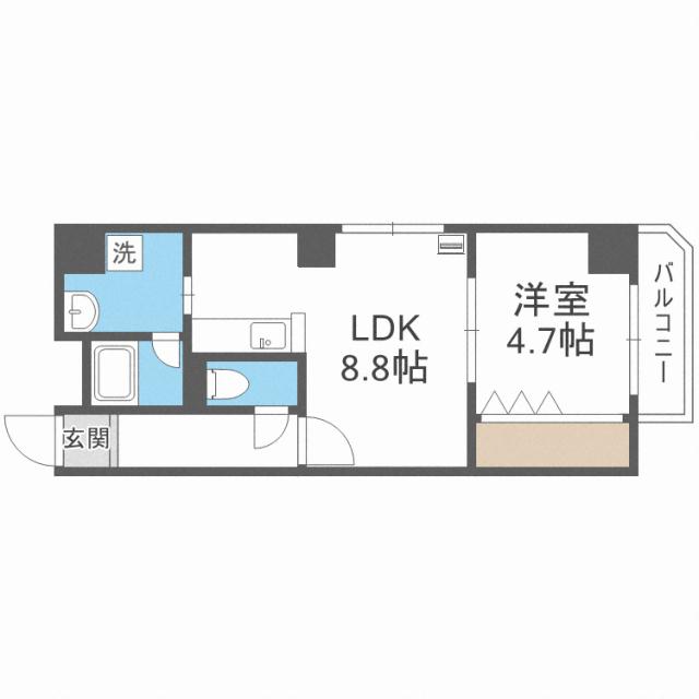 サムティレジデンス札幌駅前の間取り