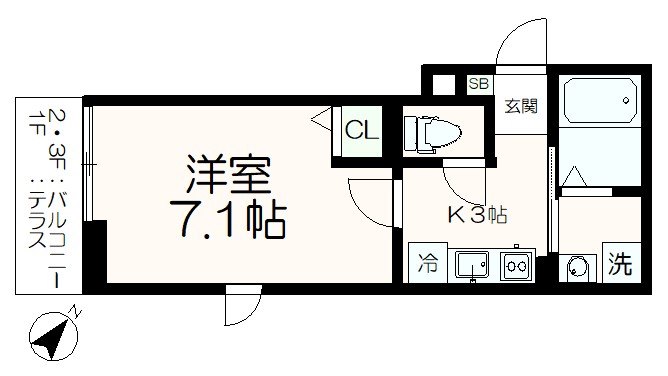 【アリビオ南大沢の間取り】