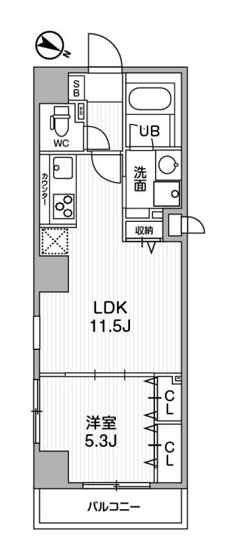 ＡＬＴＥＲＮＡ北品川の間取り