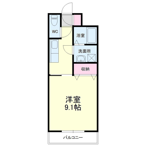 野中第6マンションの間取り