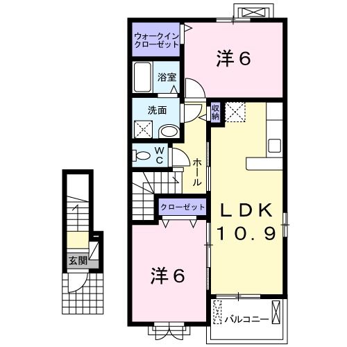 エヴァーグリーン三間寺　IIの間取り