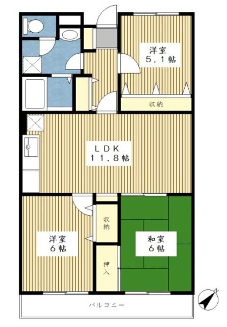 オークヒルズ見花山の間取り