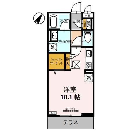 熊谷市桜木町のアパートの間取り