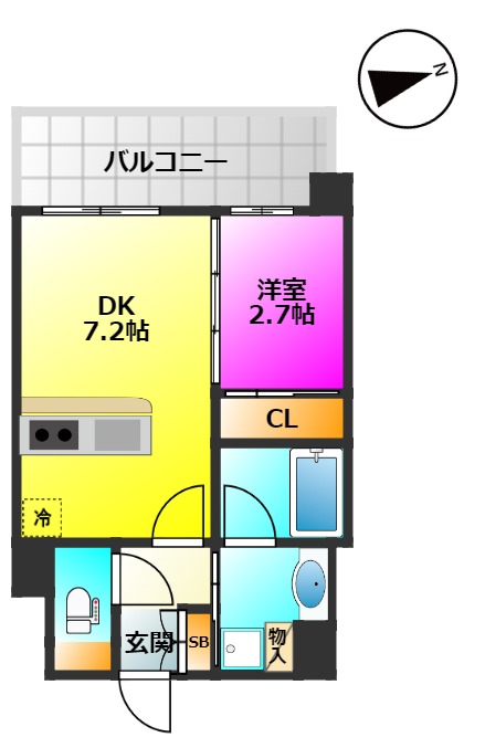 アルティザ大橋駅前の間取り