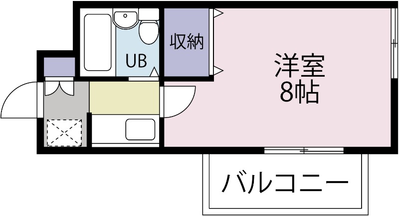 浜松市中央区城北のマンションの間取り