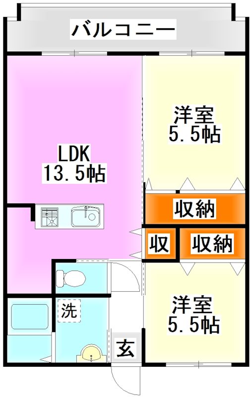 ユーミー桂川の間取り