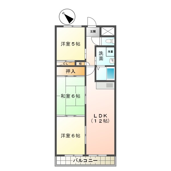 白子駅前　ボヌールの間取り