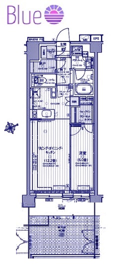 藤沢市藤沢のマンションの間取り