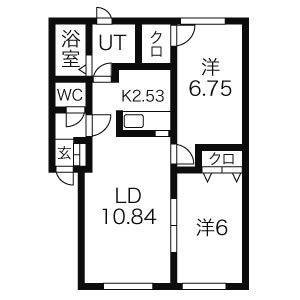 ボヌール元町の間取り