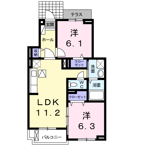 フィオーレＹＳの間取り