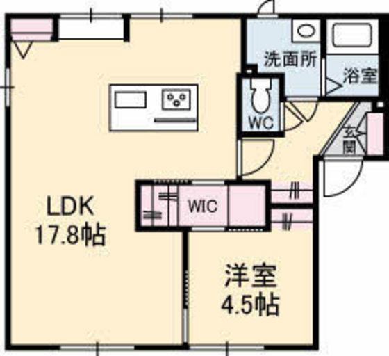 フレグランスＫＭ　　Ｄ棟の間取り