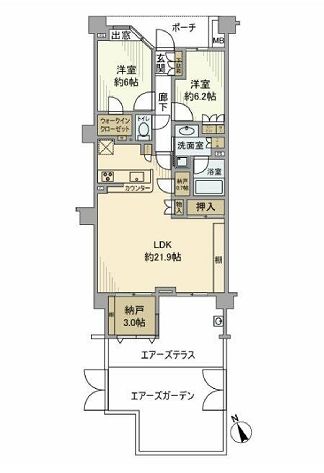 【世田谷区船橋のマンションのエントランス】