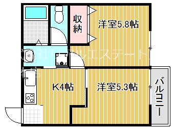 河西マンションの間取り