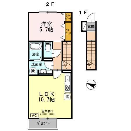 クレールメゾンの間取り