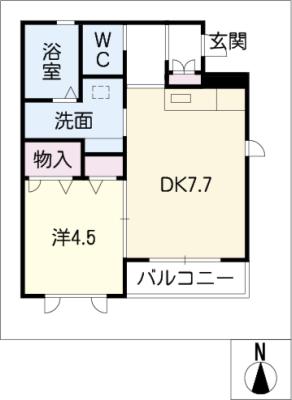 ベル　メゾン　犬山の間取り